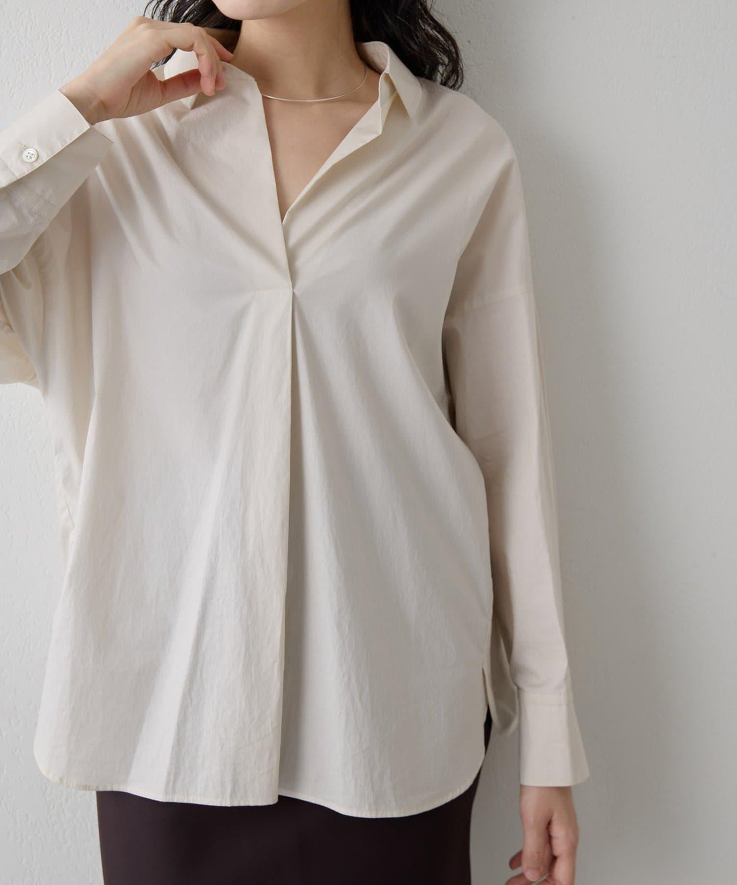 Drawing Numbers 開領長袖襯衫