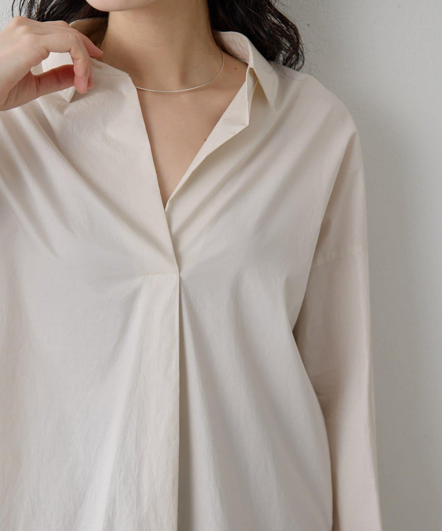 Drawing Numbers 開領長袖襯衫