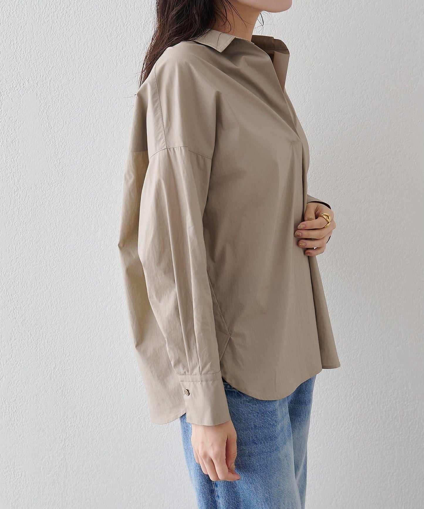 Drawing Numbers 開領長袖襯衫