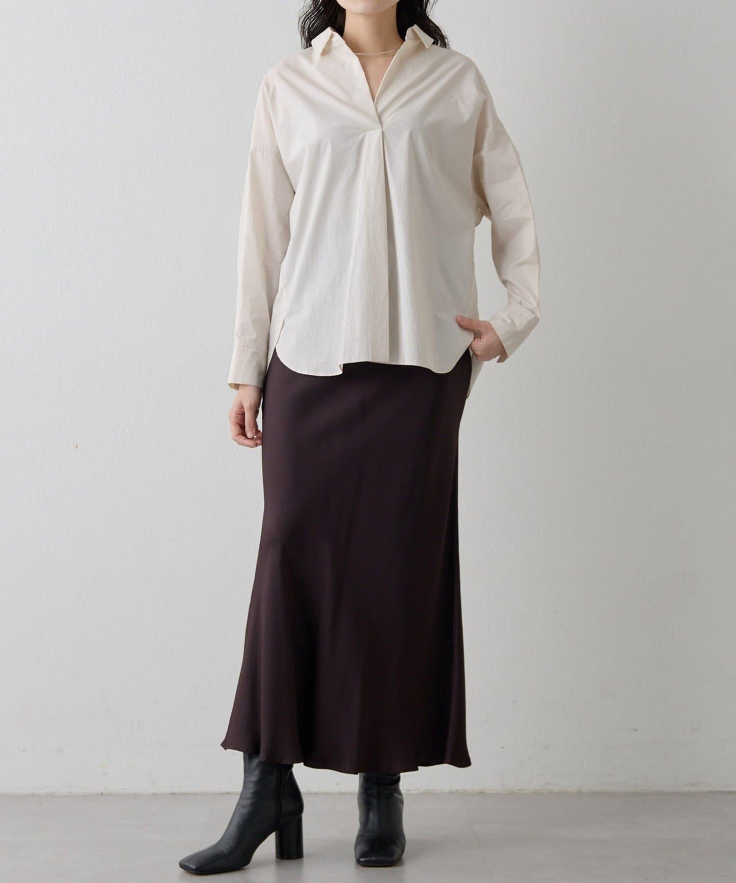 Drawing Numbers 開領長袖襯衫