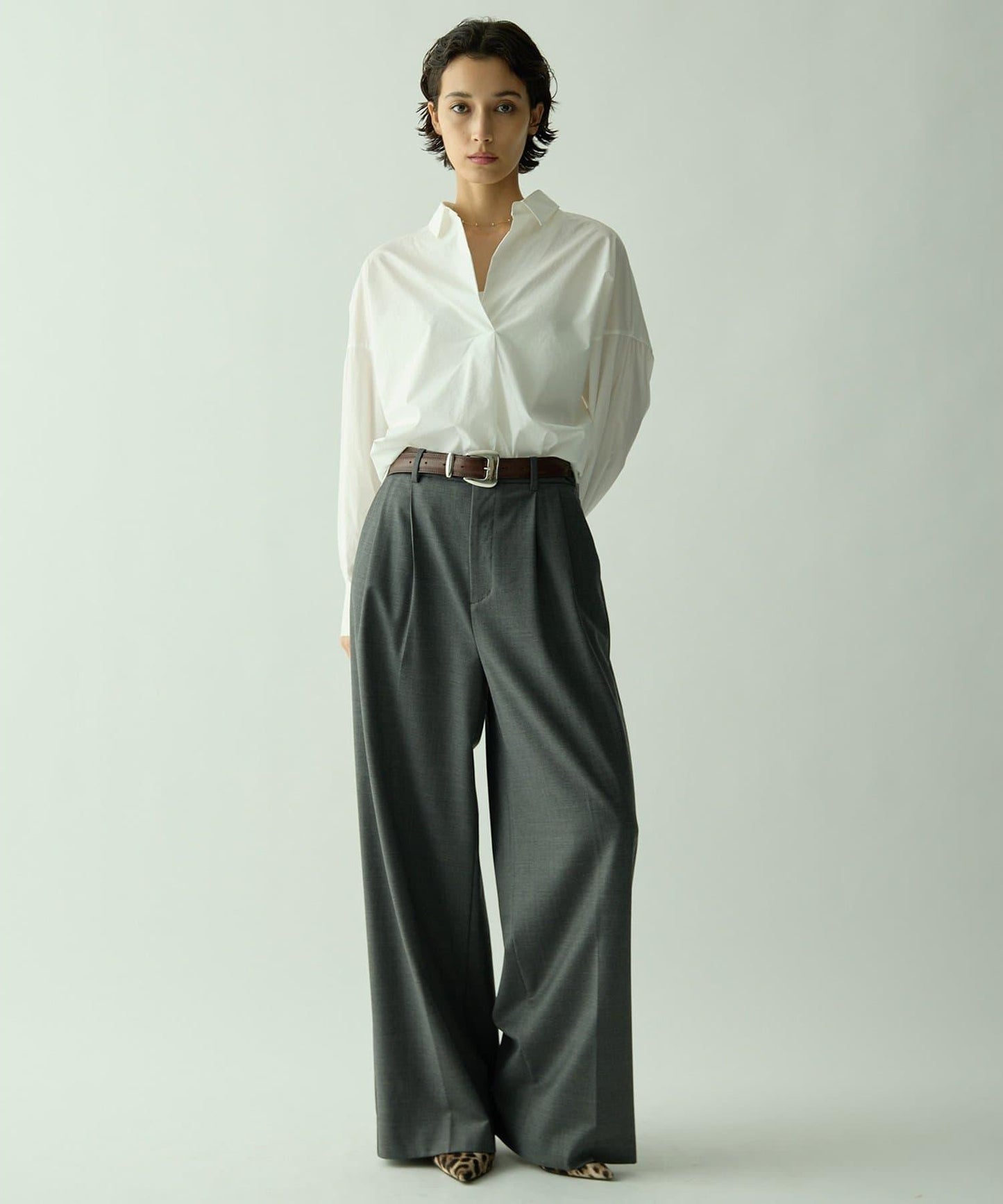 Drawing Numbers 開領長袖襯衫