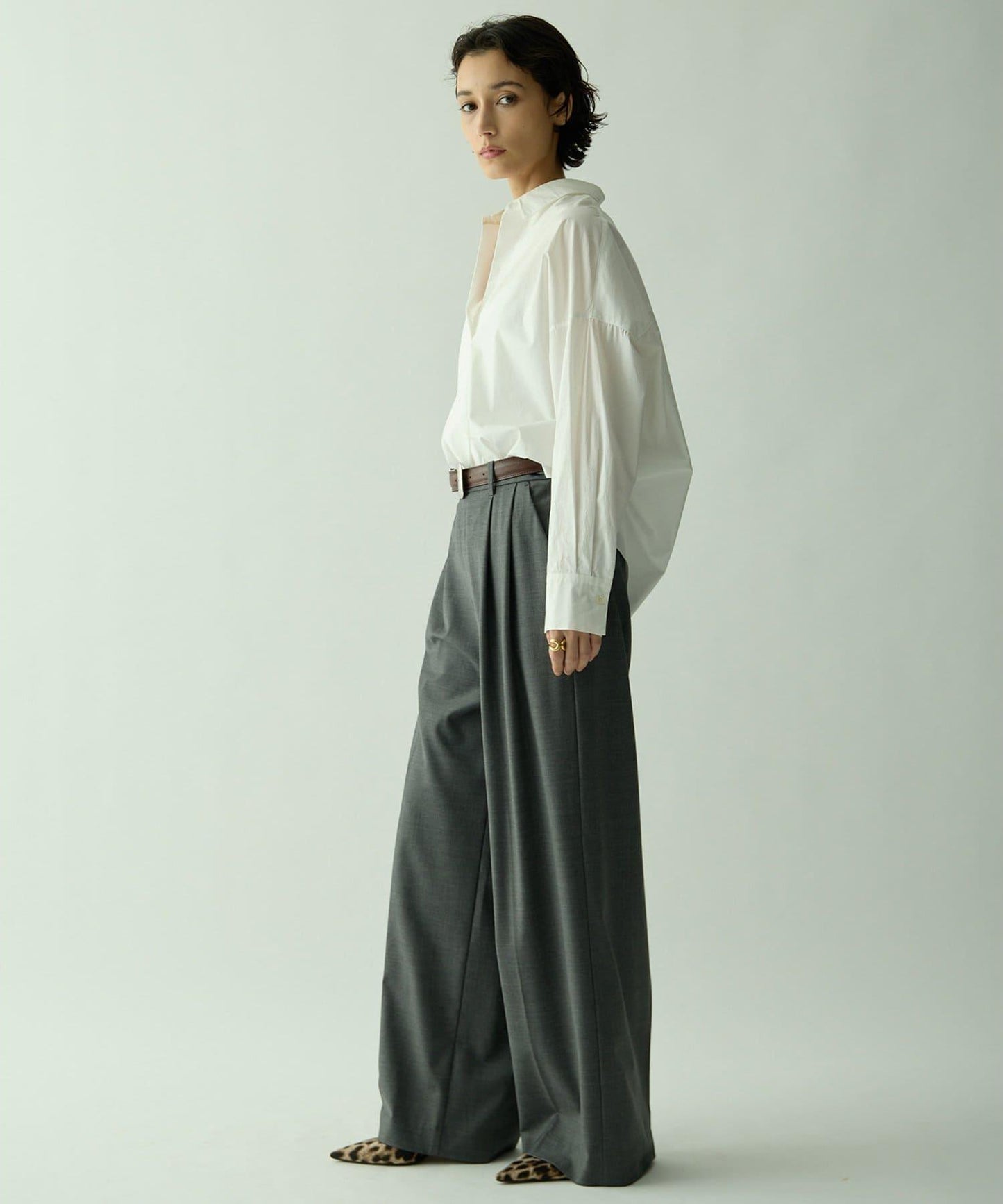 Drawing Numbers 開領長袖襯衫