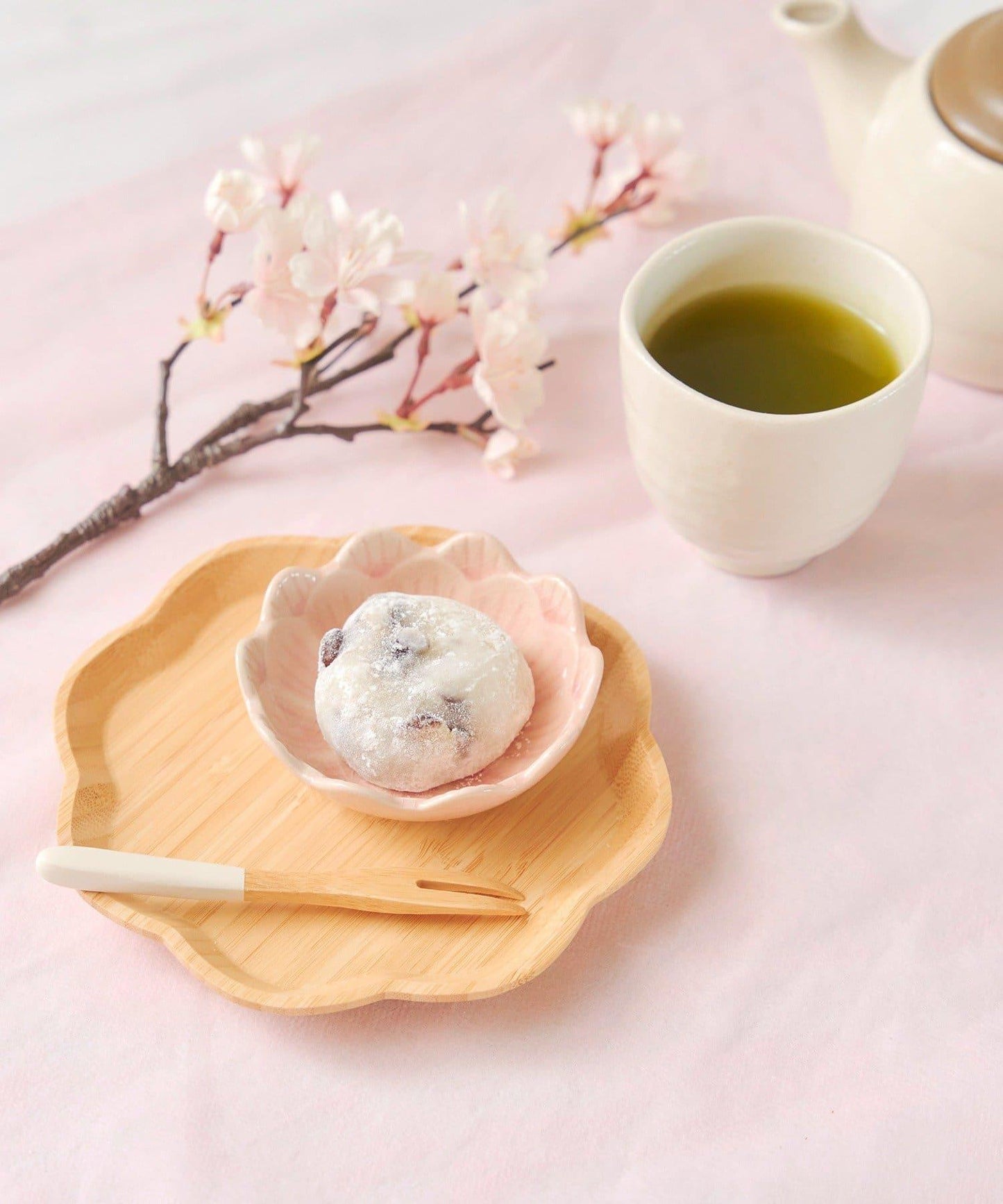 美濃燒 茶與糰子圖案 茶杯