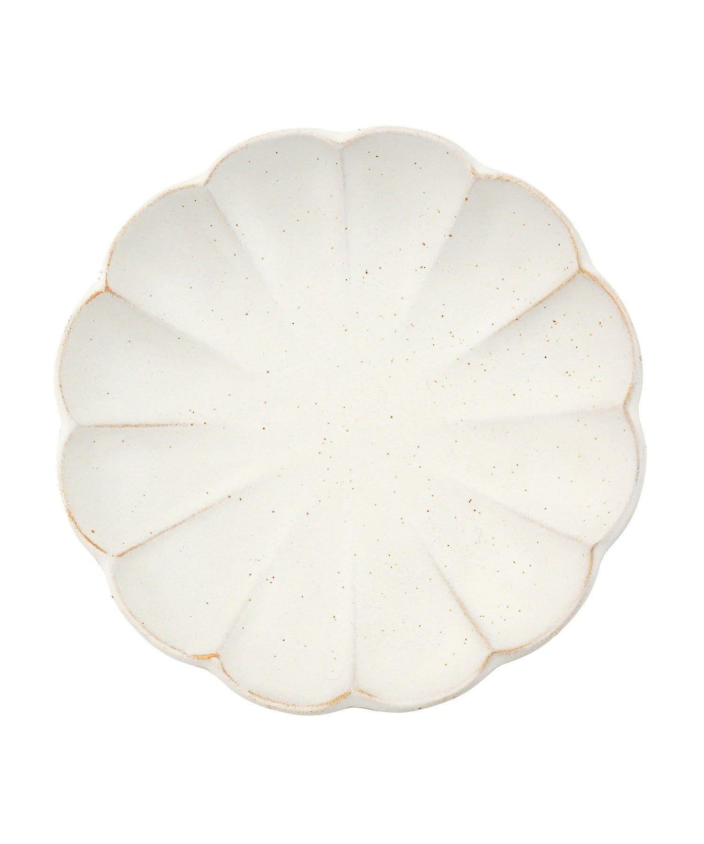 菊花造型 茶與糰子圖案 16cm 餐盤