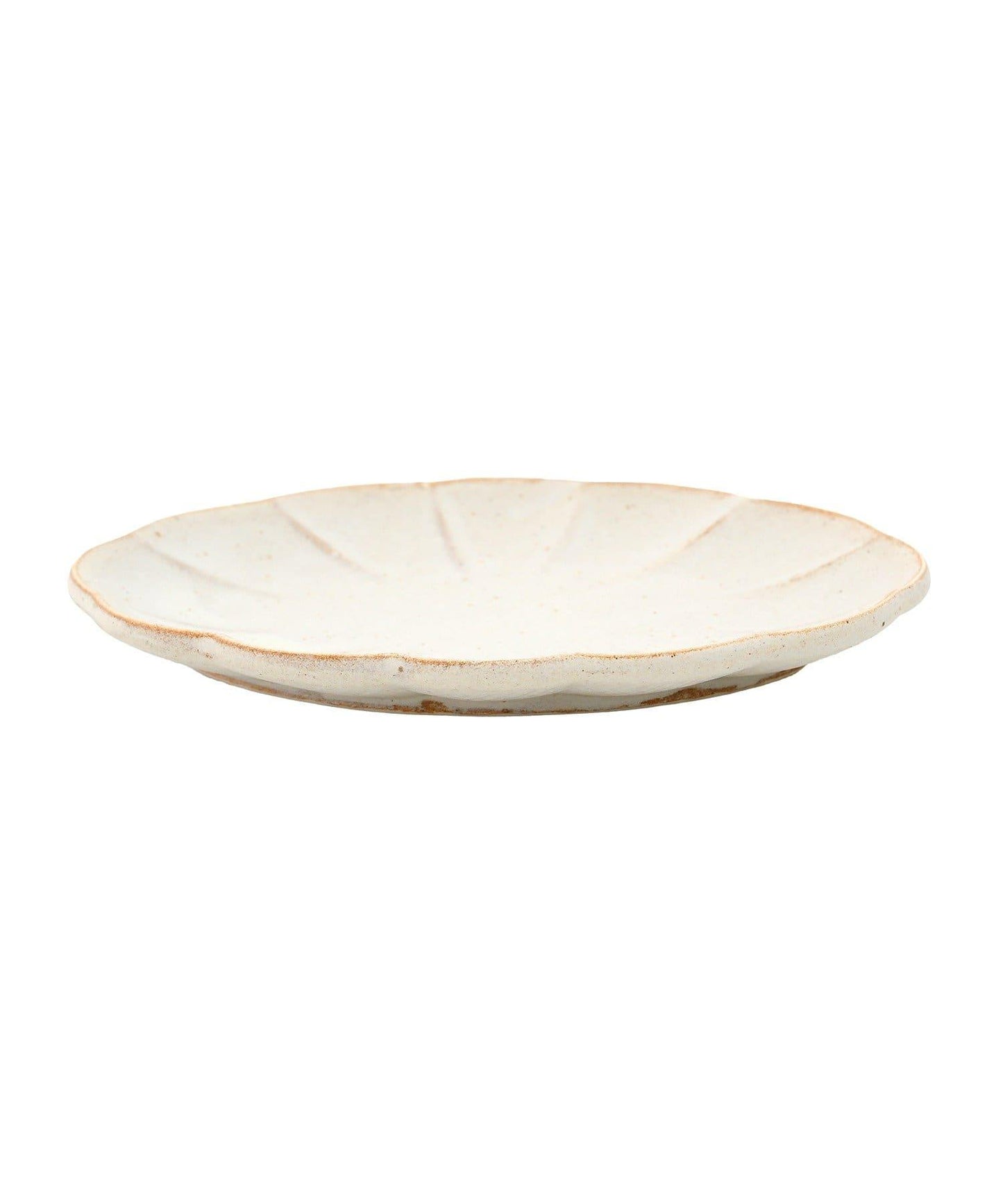 橢圓菊紋 17cm 茶與糰子圖案 盤