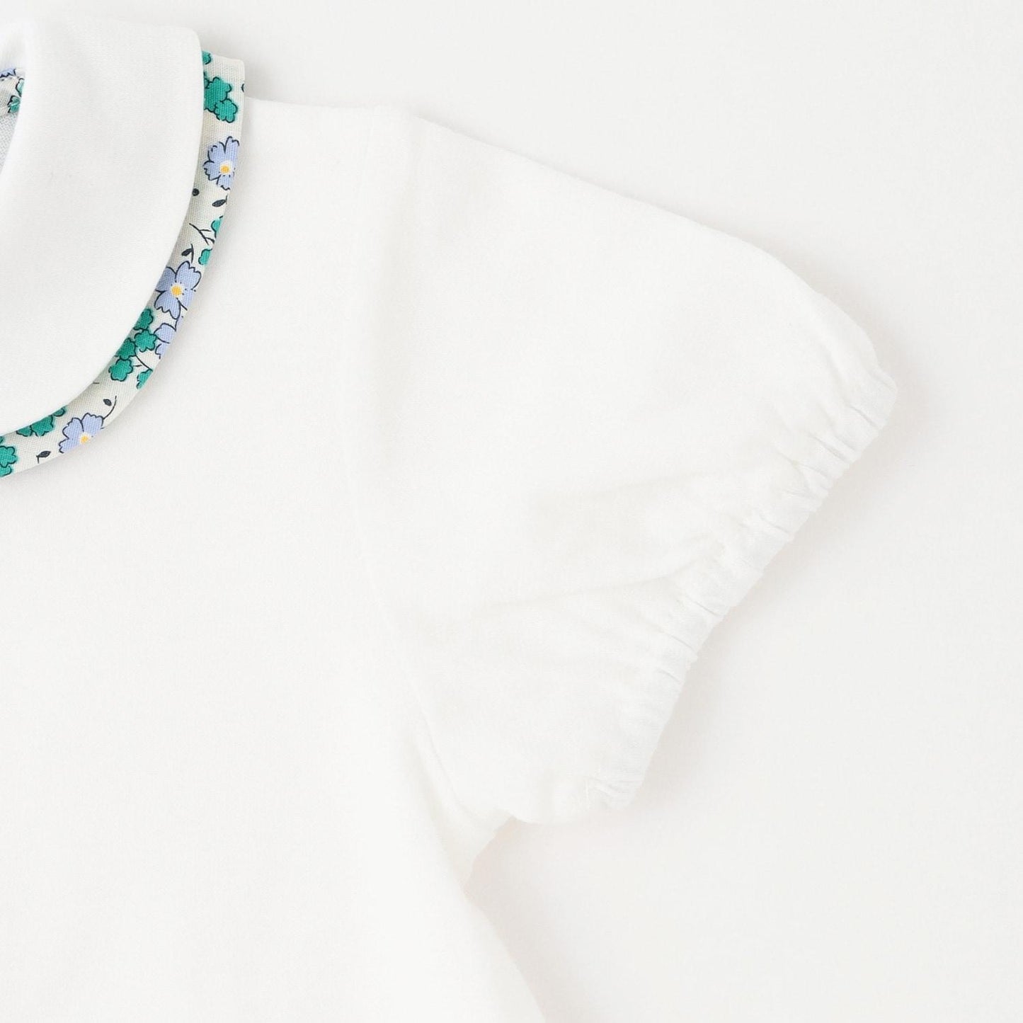 小花圖案拼接襯衫