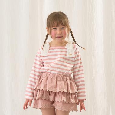 純棉 吸溼速幹防曬不易變形 船領 肩部蝴蝶結 T恤