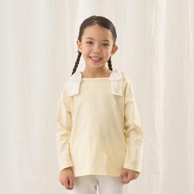 純棉 吸溼速幹防曬不易變形 船領 肩部蝴蝶結 T恤