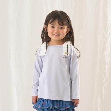 純棉 吸溼速幹防曬不易變形 船領 肩部蝴蝶結 T恤