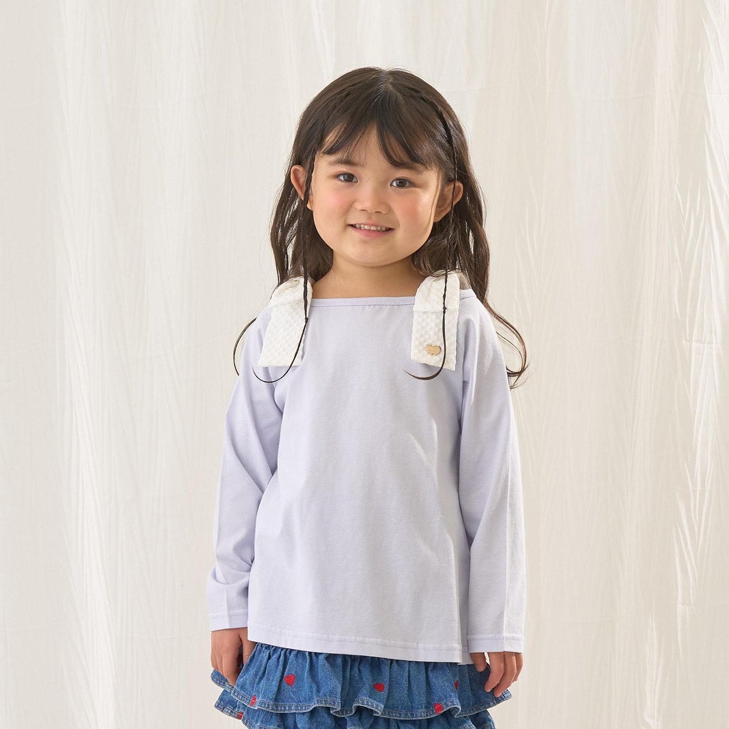 純棉 吸溼速幹防曬不易變形 船領 肩部蝴蝶結 T恤