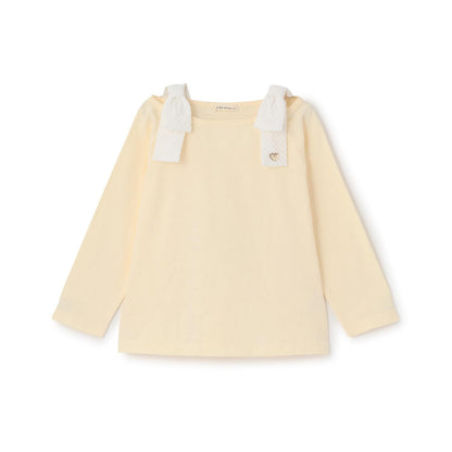 純棉 吸溼速幹防曬不易變形 船領 肩部蝴蝶結 T恤