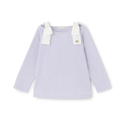 純棉 吸溼速幹防曬不易變形 船領 肩部蝴蝶結 T恤