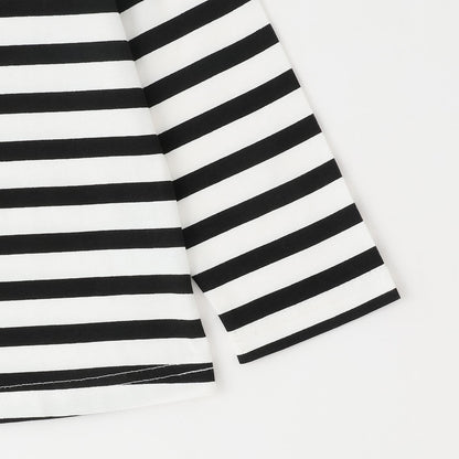 純棉 吸溼速幹防曬不易變形 船領 肩部蝴蝶結 T恤