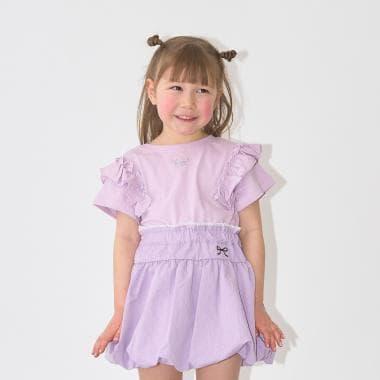 100%棉 速幹防曬 不易變形 可前後兩穿 A字廓形 荷葉邊 長款T恤