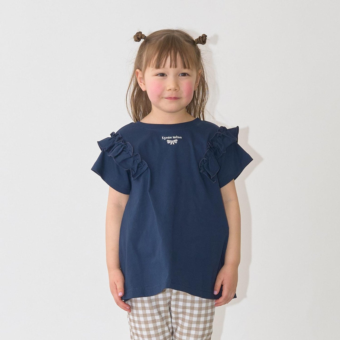 100%棉 速幹防曬 不易變形 可前後兩穿 A字廓形 荷葉邊 長款T恤