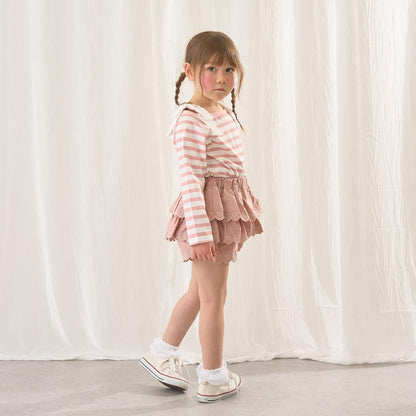 純棉 吸溼速幹防曬不易變形 船領 肩部蝴蝶結 T恤