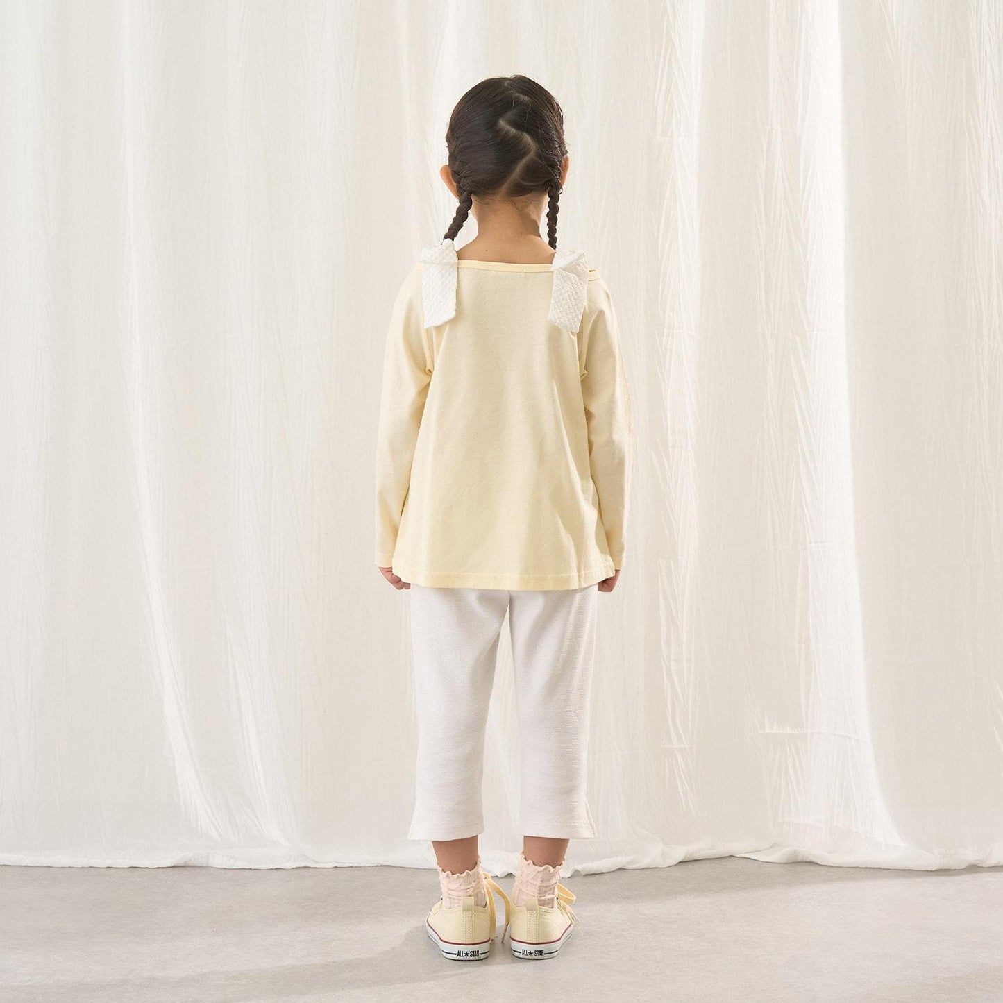 純棉 吸溼速幹防曬不易變形 船領 肩部蝴蝶結 T恤