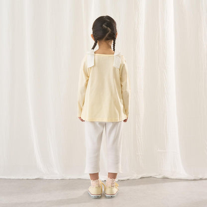 純棉 吸溼速幹防曬不易變形 船領 肩部蝴蝶結 T恤