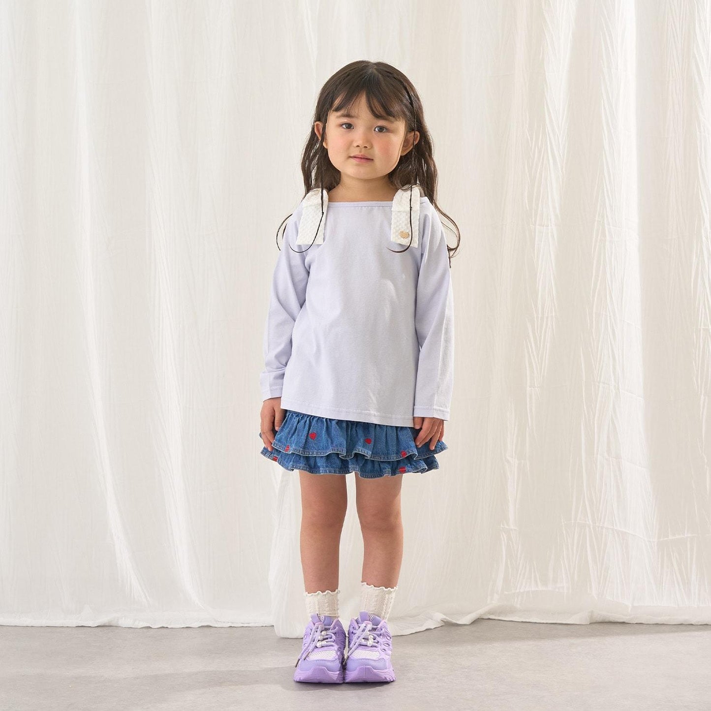 純棉 吸溼速幹防曬不易變形 船領 肩部蝴蝶結 T恤