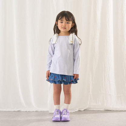 純棉 吸溼速幹防曬不易變形 船領 肩部蝴蝶結 T恤