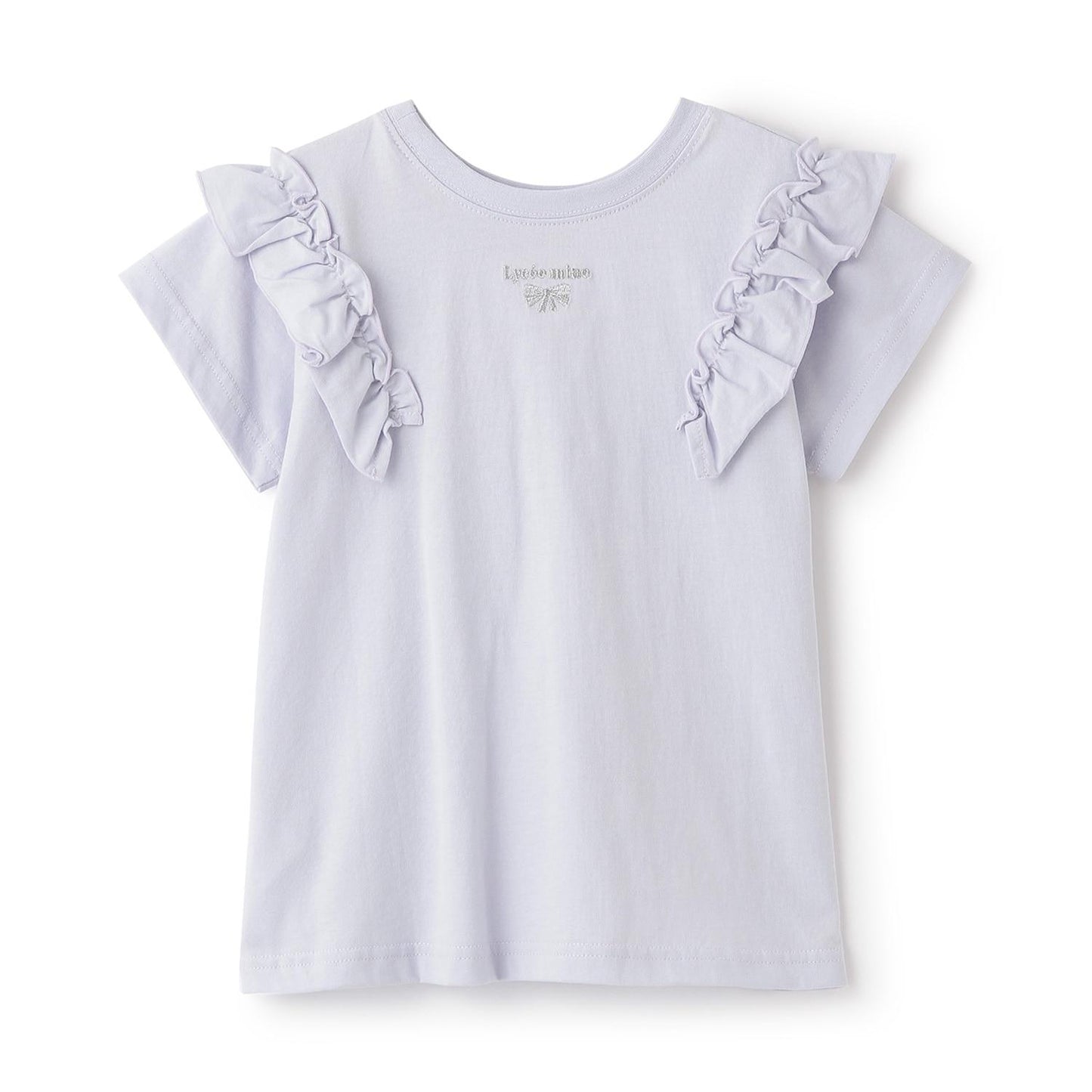 100%棉 速幹防曬 不易變形 可前後兩穿 A字廓形 荷葉邊 長款T恤