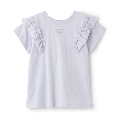 100%棉 速幹防曬 不易變形 可前後兩穿 A字廓形 荷葉邊 長款T恤