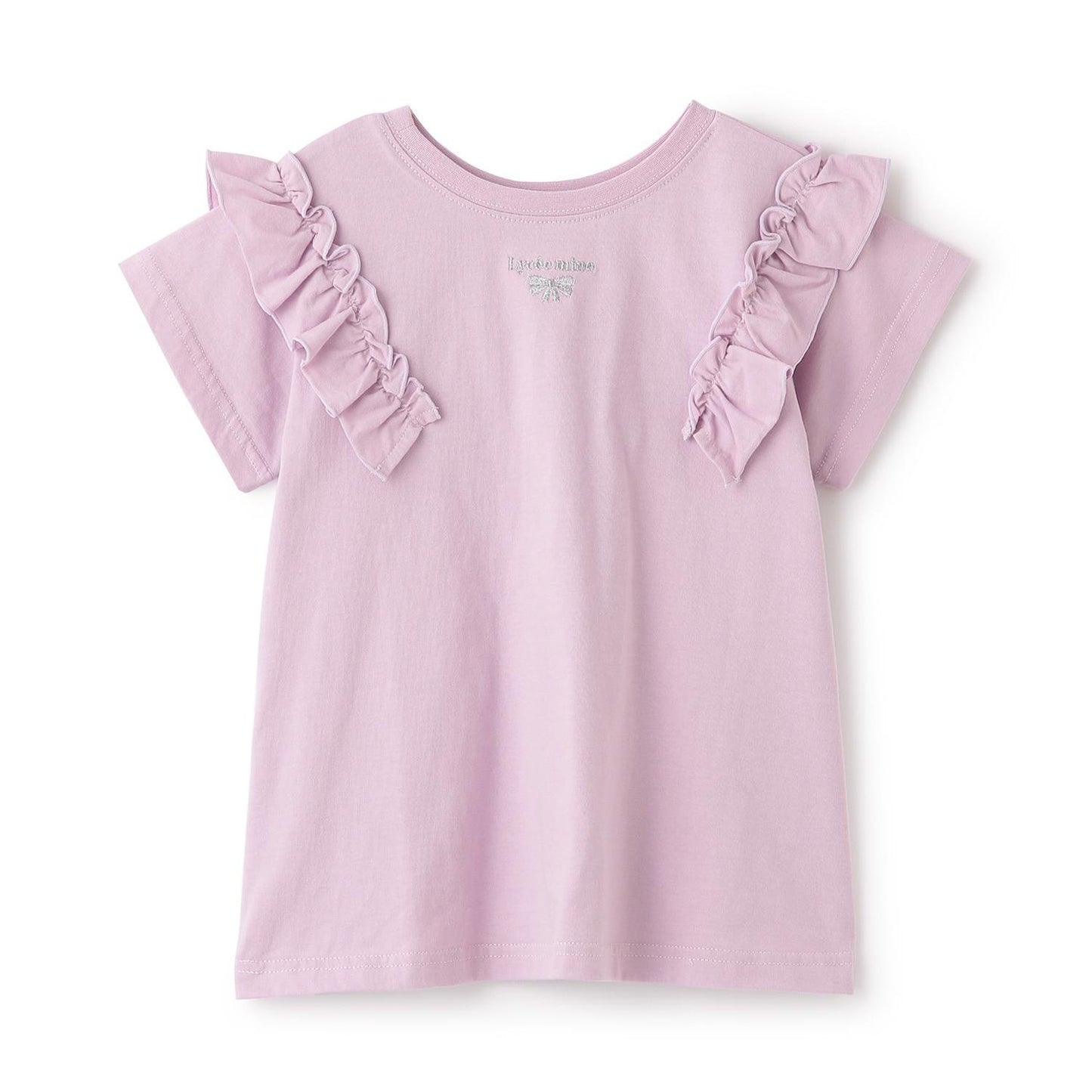 100%棉 速幹防曬 不易變形 可前後兩穿 A字廓形 荷葉邊 長款T恤