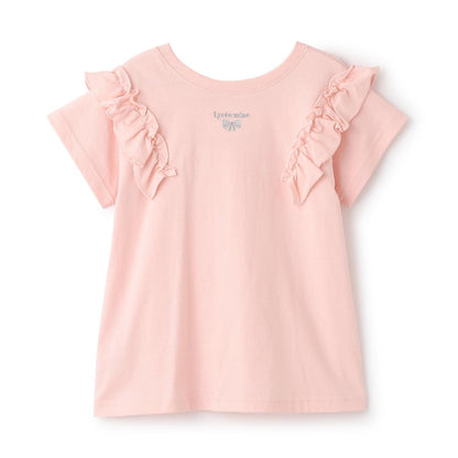 100%棉 速幹防曬 不易變形 可前後兩穿 A字廓形 荷葉邊 長款T恤