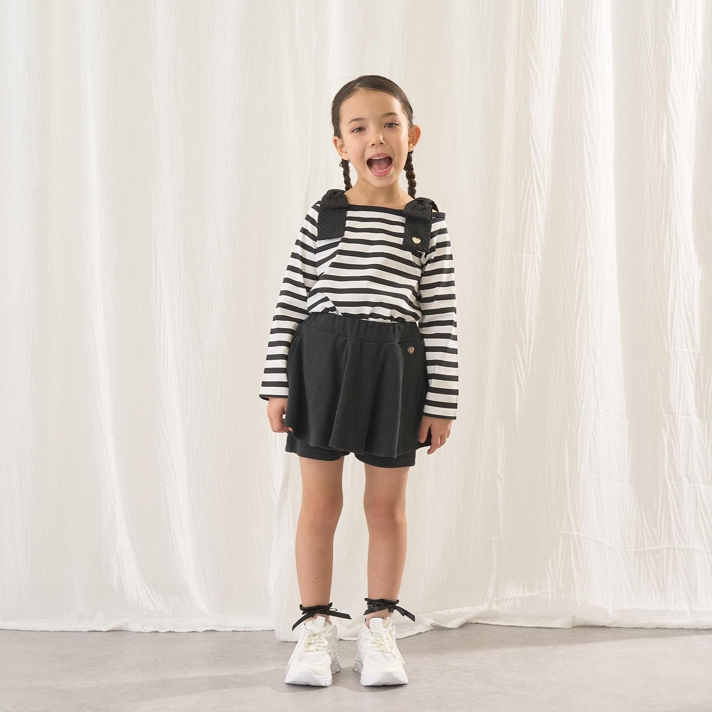 純棉 吸溼速幹防曬不易變形 船領 肩部蝴蝶結 T恤