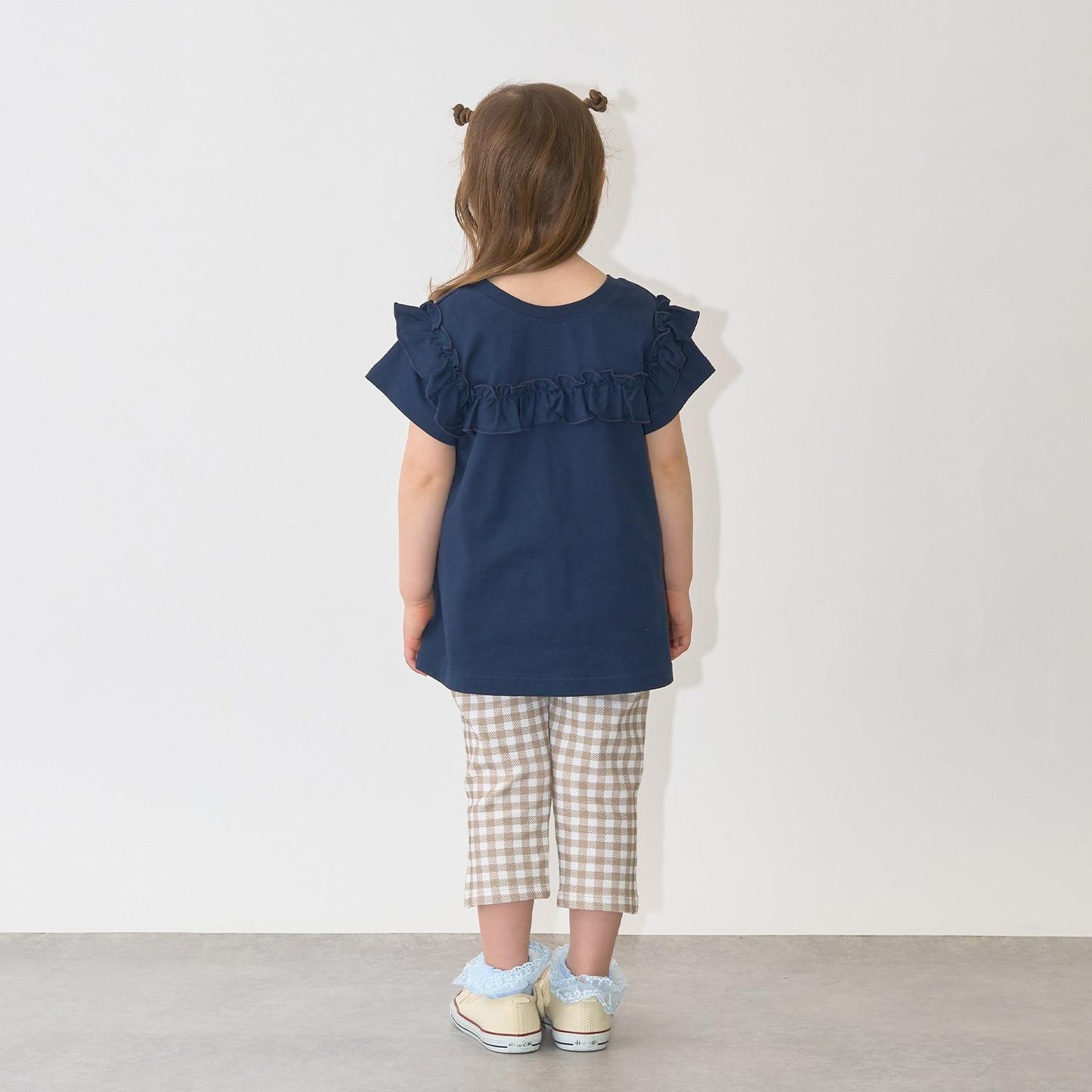 100%棉 速幹防曬 不易變形 可前後兩穿 A字廓形 荷葉邊 長款T恤