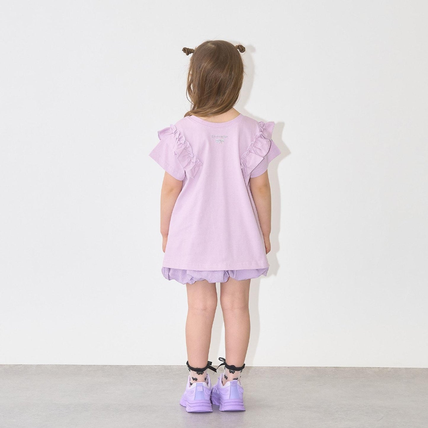 100%棉 速幹防曬 不易變形 可前後兩穿 A字廓形 荷葉邊 長款T恤