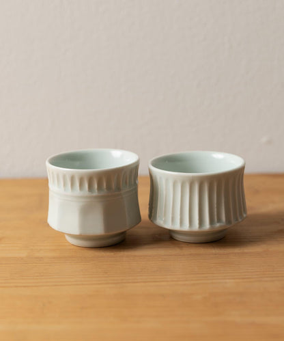 白磁工房 白瓷清酒杯