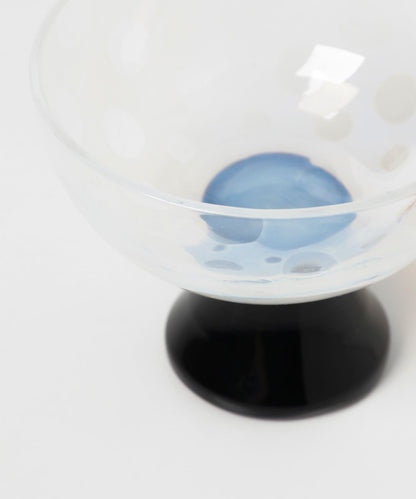 廣田硝子 波點帶底座 酒杯