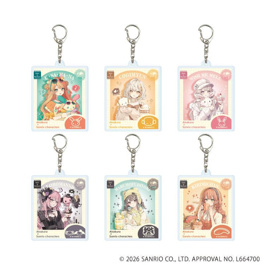 三麗歐（三麗歐） 亞克力鑰匙扣 06款 6種完整套裝