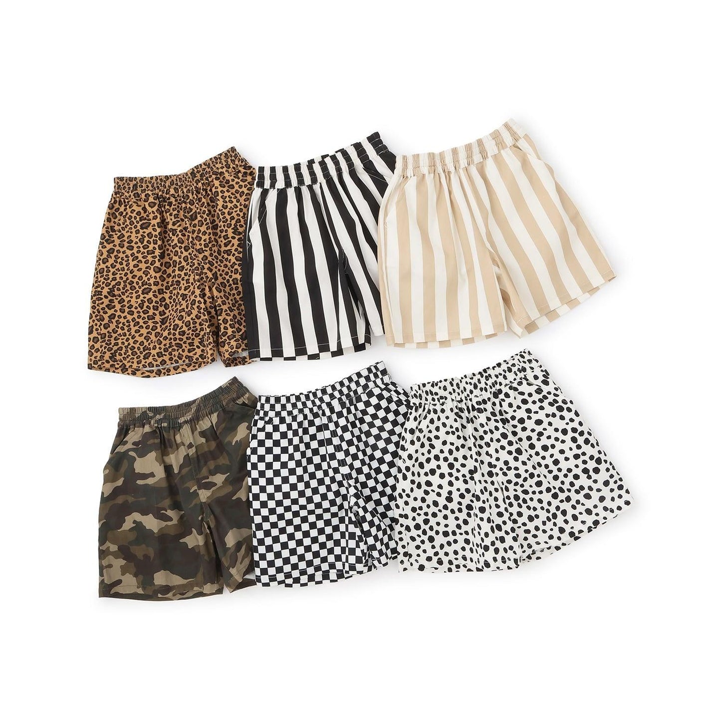 彈力舒適好活動 多款滿版印花 四分丈短褲