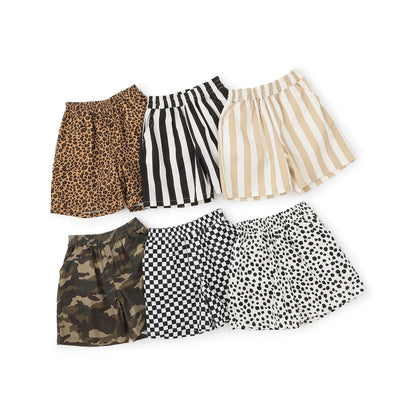彈力舒適好活動 多款滿版印花 四分丈短褲