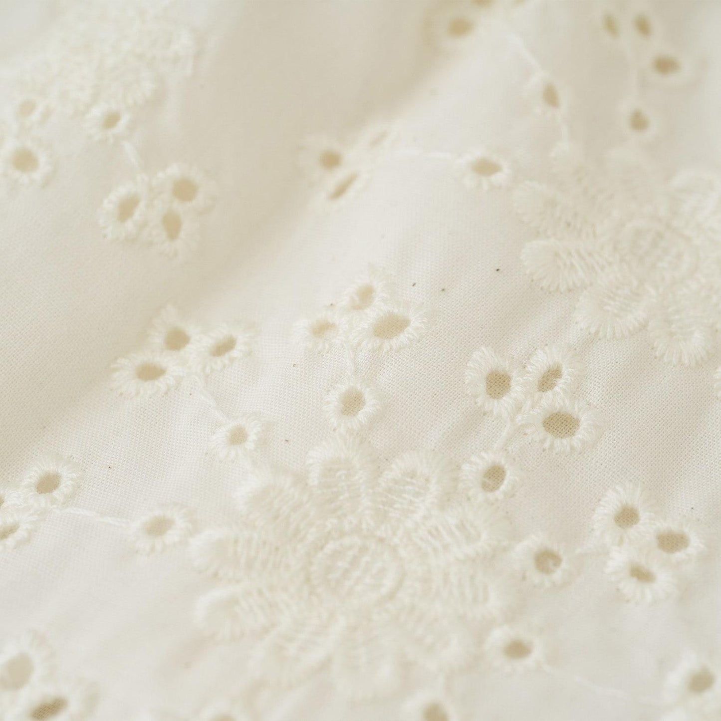 棉質蕾絲 泡泡袖 抽褶 女襯衫