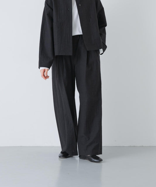 可成套搭配 褶設計 休閒褲