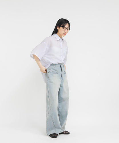 方頭網眼休閒鞋