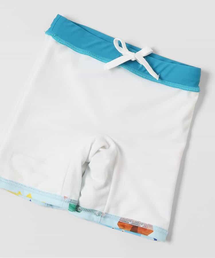 動物剪紙圖案 平角 防曬 泳褲