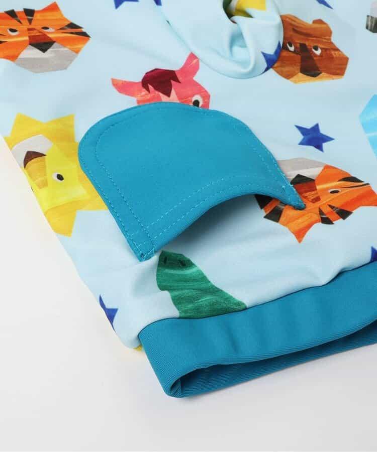 動物剪紙圖案 平角 防曬 泳褲