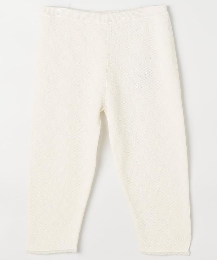 flower jacquard 花卉提花打底褲