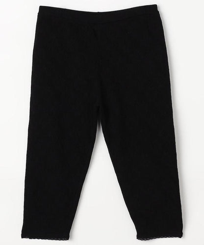 flower jacquard 花卉提花打底褲