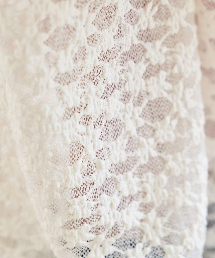 花朵蕾絲打底褲＋半身裙套裝