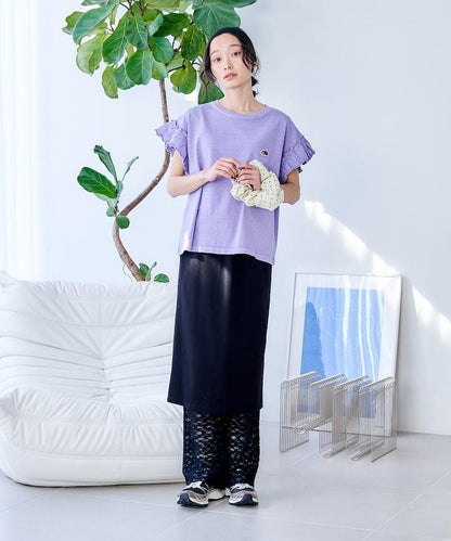 花朵蕾絲打底褲＋半身裙套裝