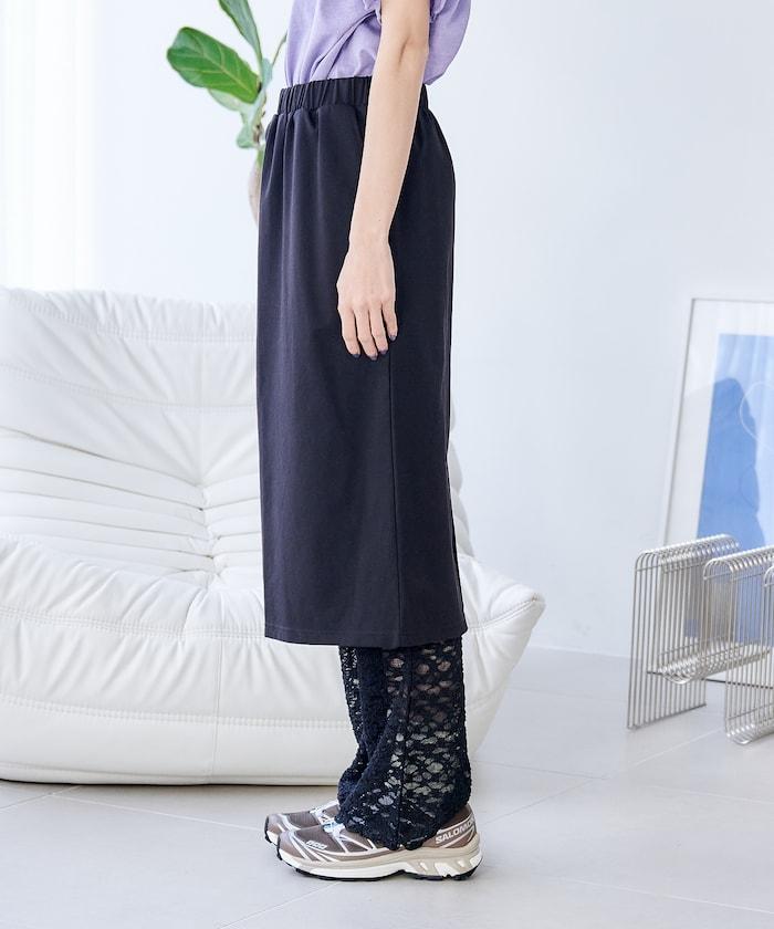 花朵蕾絲打底褲＋半身裙套裝