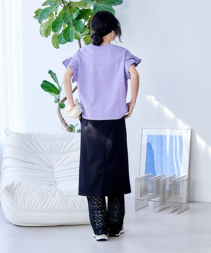 花朵蕾絲打底褲＋半身裙套裝