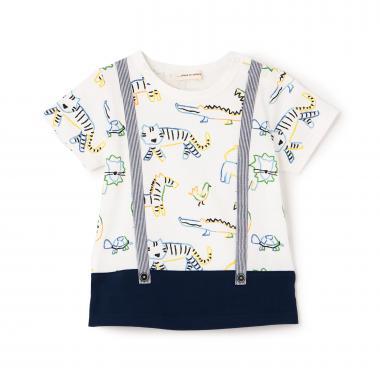 color animal 圖案短袖T恤