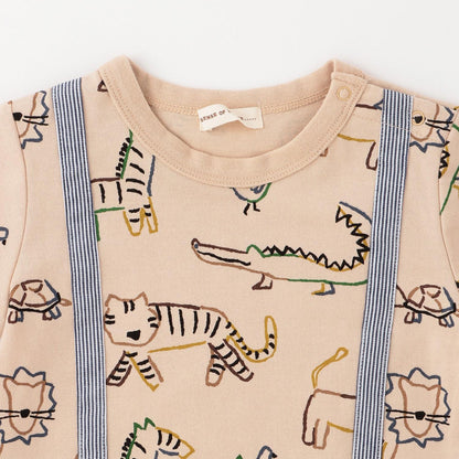 color animal 圖案短袖T恤