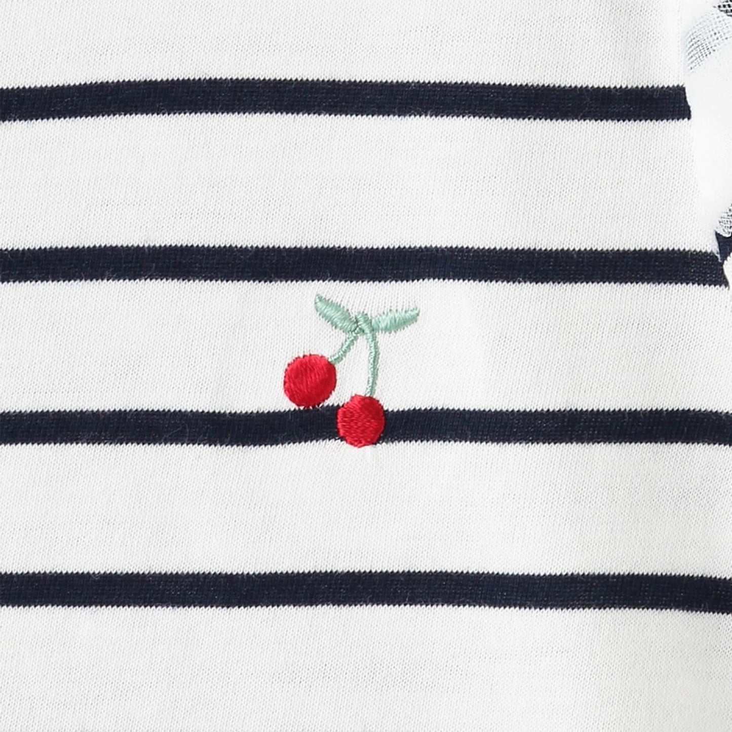 櫻桃刺繡短袖T恤